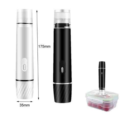 Machine de mise sous vide portable rechargeable pour la conservation des aliments par compression (blanche) 1
