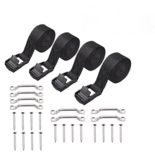 1inch X 4ft Battery Tie Down Strap Kit With Stainless Steel Cam Buckle, Bracket And Screws For Boats, Luggage Belt, Cars_Special Gift