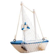 Decoratief houten miniatuur zeilbootmodel, nautisch zeilschip_Speciaal cadeau