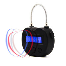 Smart Time Lock Lcd Display Time Lock Multifunction Travel Electronic Timer, Waterproof Usb Rechargeable Temporary Timer Padlock_Special Gift