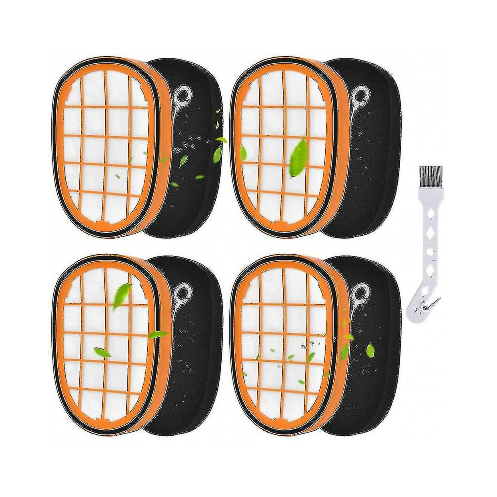 Replace 4 Pack Filters Compatible With Philips Speedpro Max Aqua Handheld Fc6812 Fc6813_special Gift 6902344721099