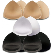 5 Pairs Bra Pads Inserts,removable, Air Cotton,foam Sponge,breathable (3colors, C/d/e Cup)-_Special Gift