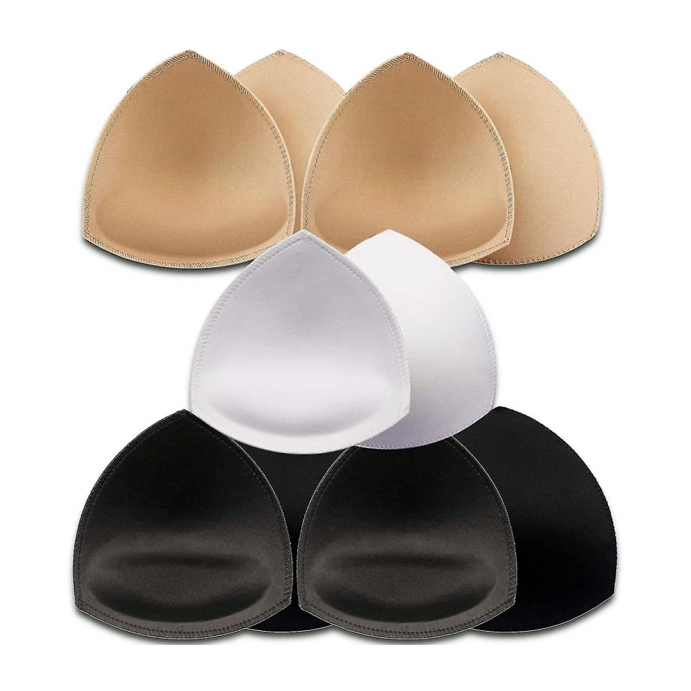 5 Pairs Bra Pads Inserts,removable, Air Cotton,foam Sponge,breathable (3colors, C/d/e Cup)-_Special Gift-image-OPC-PTHRMKS-NEW