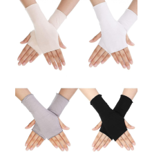 UV-beschermende handschoenen tot aan de pols, zonwerende rijhandschoenen, unisex vingerloze handschoenen_Speciaal cadeau