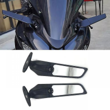 Compatibel met Kawasaki ZX6R Ninja 650 400 250 YZF-R1 R6 motorfietsspiegel, aangepaste windgeleider, verstelbare en draaibare achteruitkijkspiegel_Sp