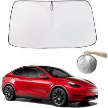 Tesla Model Y Model 3 Windshield Sunshade Folding Sun Visor Protector Sun Shade Cover 2023 Upgrade_Special Gift