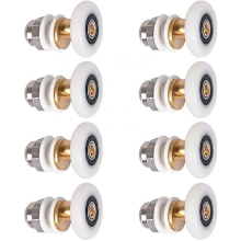 Lot de 8 roulettes de rechange pour porte de douche coulissante (25 mm) - Cadeau spécial
