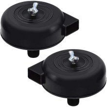 2 Pcs Compressor Filter, 16mm 3/8pt Male Thread Silent Compressor compatible Air Compressor (black)_Special Gift