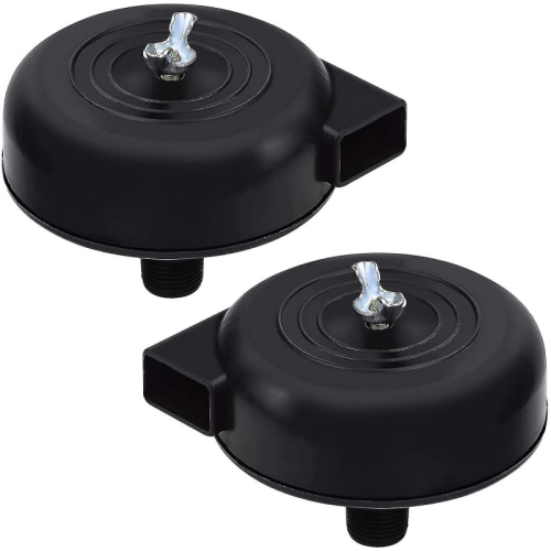 2 Pcs Compressor Filter, 16mm 3/8pt Male Thread Silent Compressor compatible Air Compressor (black)_Special Gift