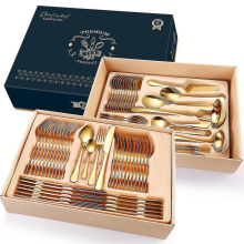 72-piece Stainless Steel Flatware Set Cutlery Tableware Set For Home_Special Gift