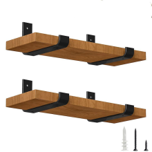 Plankdragers 7,8 inch, zware uitvoering, L-vormige zwarte wandplankdragers, ondersteuning_speciaal cadeau