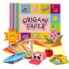 Origami Fun Kit – Guía Paso A Paso De 54 Hojas Vívidas, Magia De Bricolaje Desde Principiante Hasta Profesional, Regalo De Arte STEM Para
