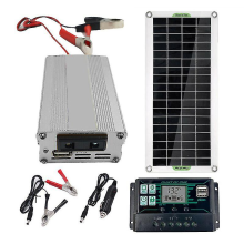 Kit pannello solare da 200 W, caricabatterie da 12 V a 220 V con regolatore da 100 A - Regalo speciale
