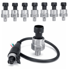 1/8NPT 5V 5/15/30/60/100/150/200 PSI Pressure Transducer Sender Sensor compatible Oil Fuel Air Gas Stainless Steel_Special Gift