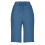 Womens Bermuda Shorts Knee Length Drawstring Elastic-blue L 4