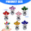 Handmade Crystal Rose Flower Figurine with-Deep Blue 4