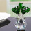 Handmade Crystal Rose Flower Figurine with-Deep Blue 7