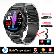 2023 Blood Glucose Smartwatch Ecg+Ppg Monitor Blood Pressure Body Temperature Smartwatch Men Ip68 Waterproof Fitness Tracker - Smartwatch_Special Gif