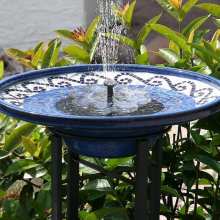 Nieuwe fontein op zonne-energie, 1,5W vogelbadfontein voor tuindecoratie, decoratieve fontein op zonne-energie voor buiten, mini-vijver_Speciaal cade