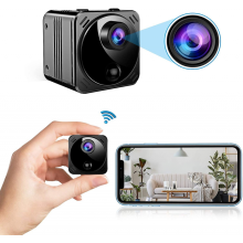 Mini Spy Camera Wireless Hidden Cameras Wifi - Real 1080p Hd Hidden Nanny Cam With Cell Phone App, Small Covert Security Camera With Night Vision Mot