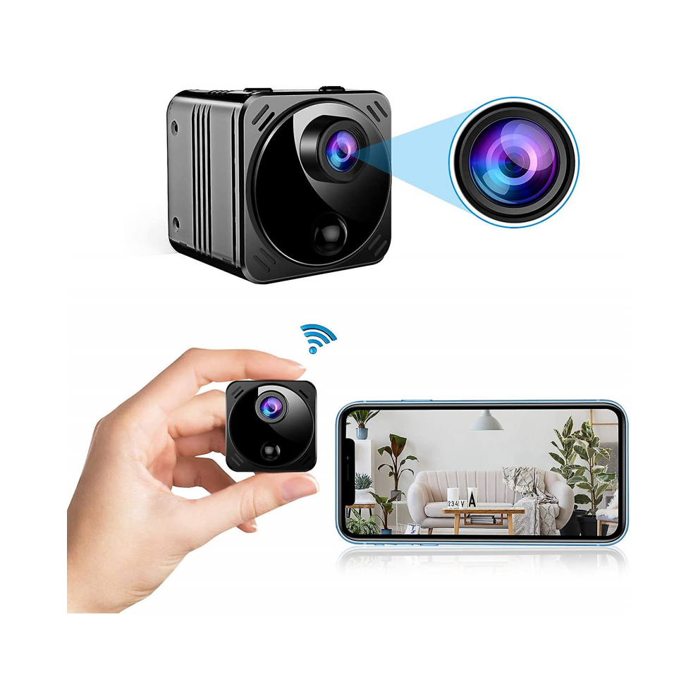 Mini Spy Camera Wireless Hidden Cameras Wifi - Real 1080P Hd Hidden Nanny Cam With Cell Phone App, Small Covert Security Camera With Night Vision Mot 6902344722690
