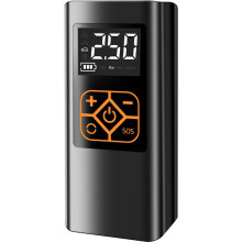 Pompa d'aria portatile per pneumatici auto da 7,4 V 60 W, ricaricabile, con display LCD, compressore d'aria per auto, gonfiatore compatibile con moto