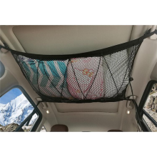Luggage Net Car For Storage, Car Roof Luggage Net Blanket, Luggage Net Car Blanket Roof Universal Net Bag For Cars Four Roof Armrests (khaki)_Special