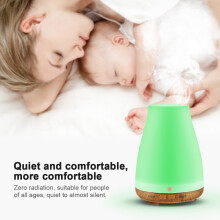 100ml Aromatherapy Lamp Light Wood Grain 7-Color Light, Anti-Dry Burning Sake Bottle Household Spray Aromatherapy Machine Ultrasonic Humidifier_Speci