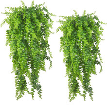 90cm Simulated Wall Hanging Persian Grass Rattan Artificial Hanging Fern Vine Hanging Green Hanging Balcony, Office, Wedding Garden_Special Gift