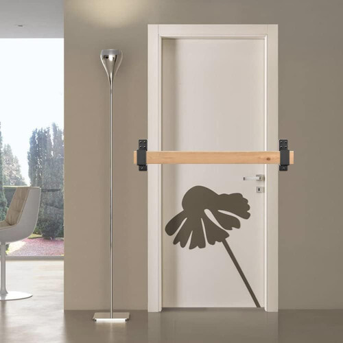Door Barricade Brackets,2 Pack Drop Open Bar Holder Security, Bar Brackets Prevent Unauthorized_Special Gift 2