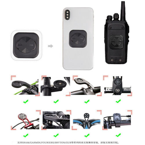 Mount For Garmin Edge -Bicycle Phone Holder Back Sticker Computer Mount GPS Extension Bracket_Special Gift 2