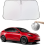 Tesla Model Y Model 3 Windshield Sunshade Folding Sun Visor Protector Sun Shade Cover 2023 Upgrade_Special Gift 5