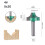 Multifunctioneel hardfreesbit met 8 mm schacht en dubbel-25 mm 6
