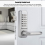 Waterproof Mechanical Code Lock, 1-11 Digit Code Combination Security Password Coded Lock Keyless Mechanical Combination Door Lock For Wooden Office 2
