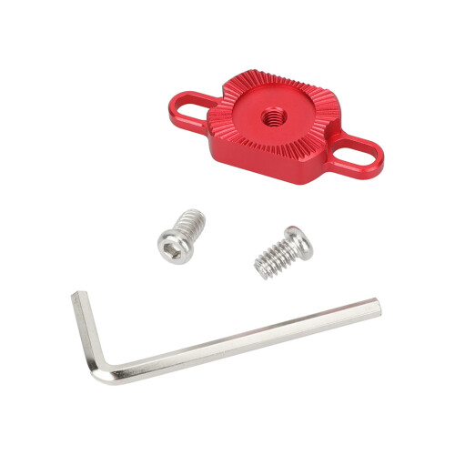 M6 Rosette Mount L Shape Extension Arm with 1/4inch-20-Red