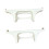 Soundbar Stand Risers With Plastic Construction For-White 1