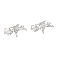 Fashion Star Earphone Clips Full Zircons Studded Crystal Designs