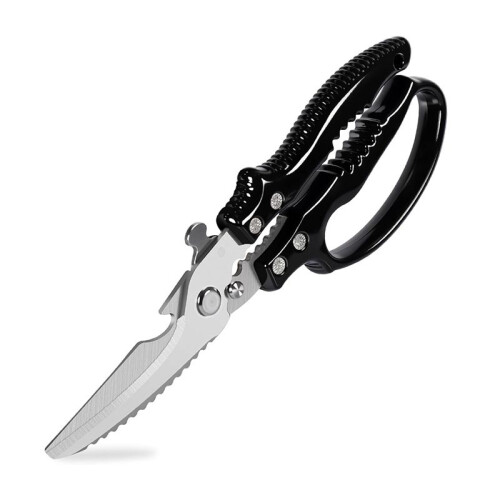 Heavy Duty Poultry Shears, Kitchen Shears with Slip Handle, Multi-Purpose for Meat Cutting Turkey Fish Vegetables