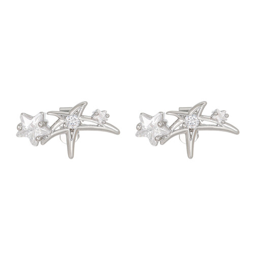 Clips de bijoux pour écouteurs en cuivre étoile de mode