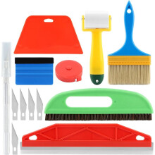 Wallpaper Smoothing Tools, Wallpape-R Brush Measure Tape for Wallpapers,Contact Paper,Window Tint,Vinyl Backsplash Tile
