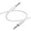 Ligne flexible de cordon d'adaptateur de câble stéréo de-Blanc 1