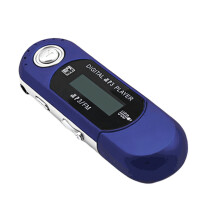 MP3-Player mit LCD-Display, 3-A-Akku und erweiterbarem-Blau