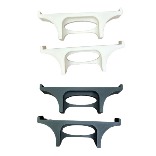 Soundbar Stand Risers With Plastic Construction For-White 1
