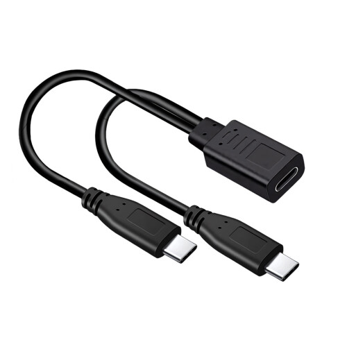 Câble de chargement séparateur USB C, sortie 5V 3A, cordon-B