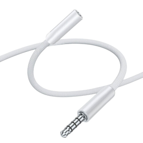 Câble sain polyvalent de 3.5mm à quatre sections pour la-Blanc