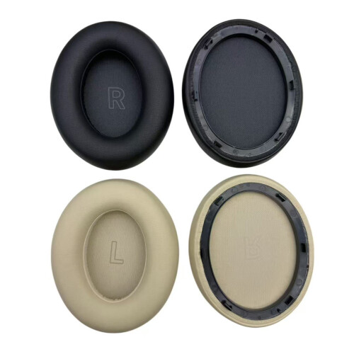 Ear Cushions Feature Protein Leather Soft Earpads Noise-Gray 1