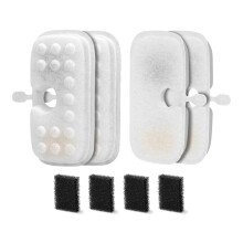 Cat Water Fountain Filter Replacement for PETLIBRO Cat Water Fountain Replacement Filter with Pre-Filter Sponge 4+4