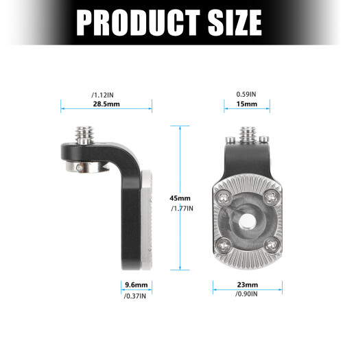 Filetage M6 en aluminium à 1/4 pouces-20, accessoires 2