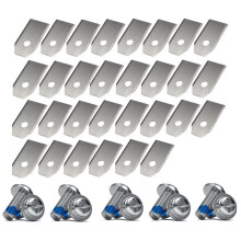 30PCS Lawn Mower Cutting Blades Set Stainless Steel Trimmer Blade Compatible for Cutter Blades Replacement A