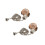 2pcs Ceiling Fan Light ,E87438 Fan Lamp  with 11in Beaded Pull Chain,6A 125VAC, Electrical Pull Chain 1